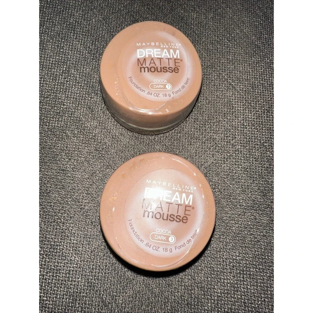 Maybelline Dream Matte Mousse COCOA 3 DARK, set of two SEALED